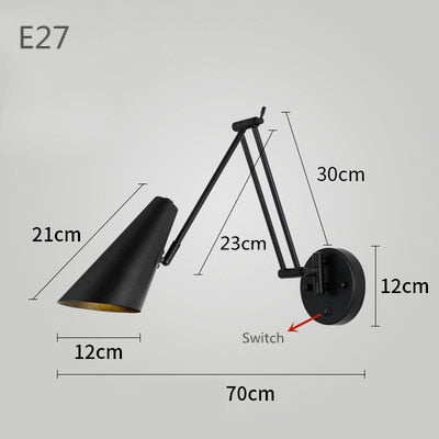 NovaLume Touch-Sensor Wall Light With Swing Arm LED | Lersk