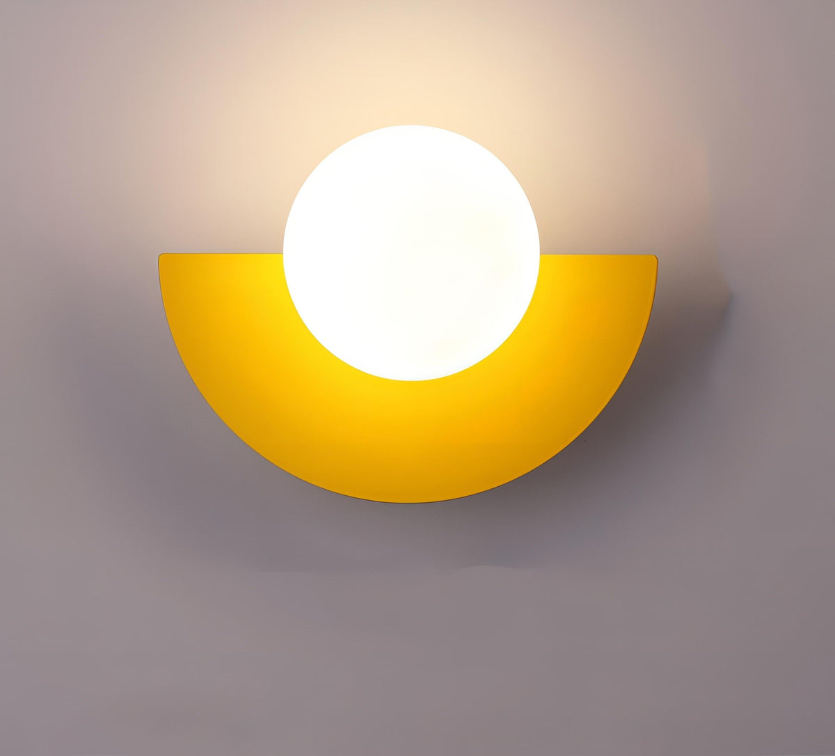 SolaraArc Semi Circular Wall Light for Nordic Warmth Ambience