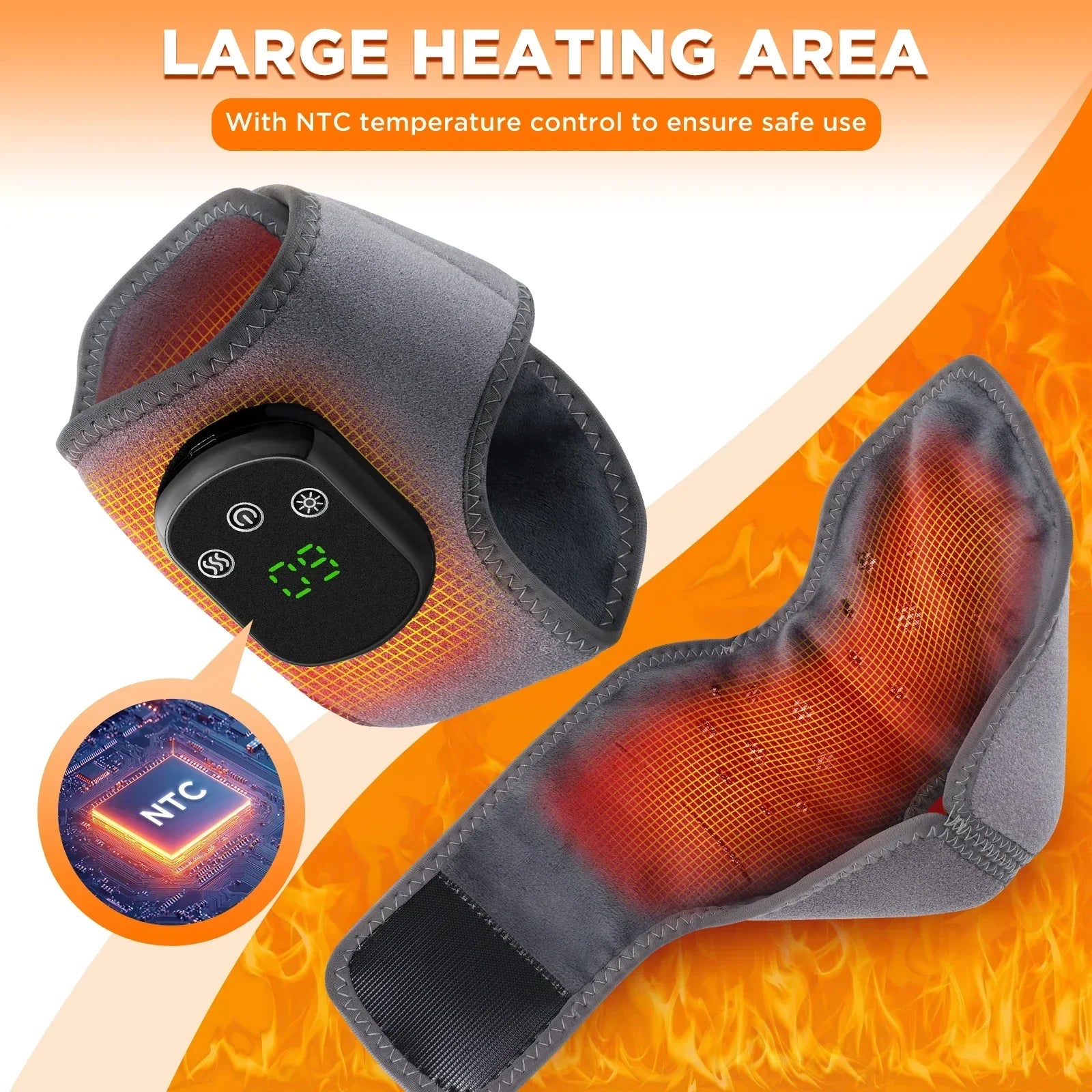 Infrared Hot Compress Ankle Massager With Five Heating Speeds And Three Vibration Modes For Custom Relaxation | Lersk