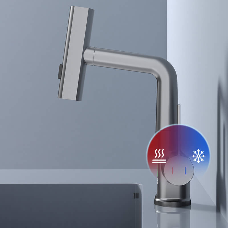 Aqualine FluxPull Pull Out Faucet With 60 cm Extendable Hose And 360 Swivel | Lersk