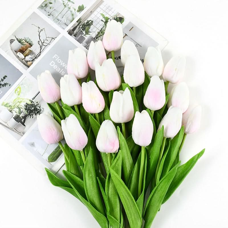 Umělá kytice tulipánů s realistickými květy pro domácí a eventovou dekoraci | Lersk