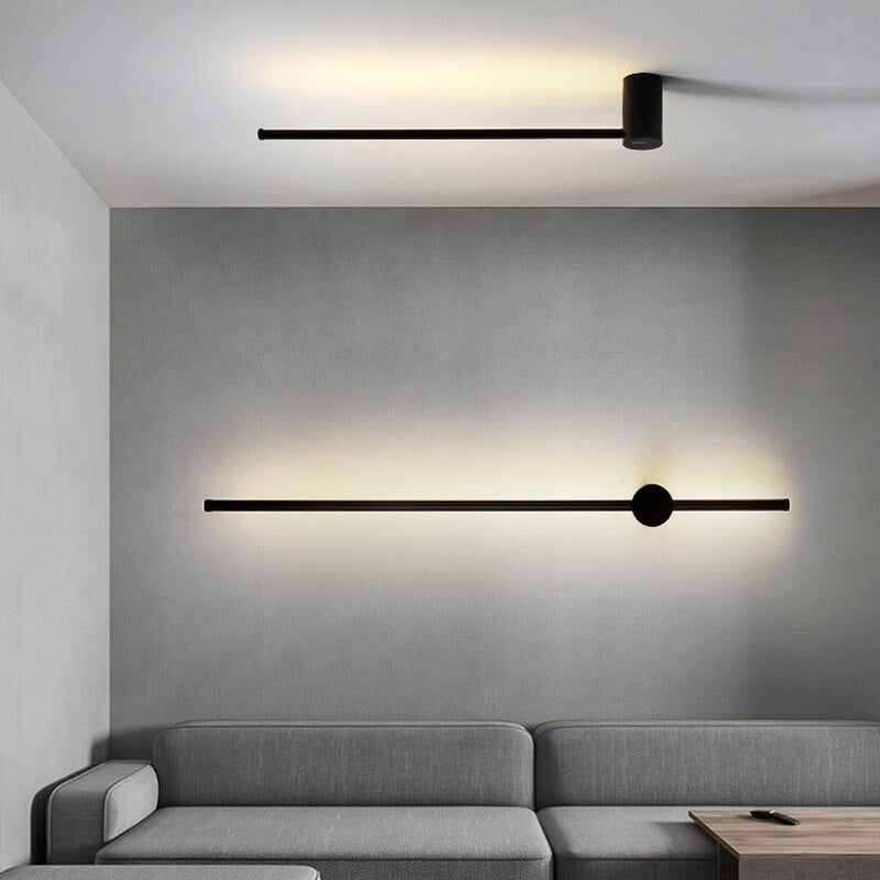 Applique murale Luminex Neo en or moderne et noir LED | Lersk