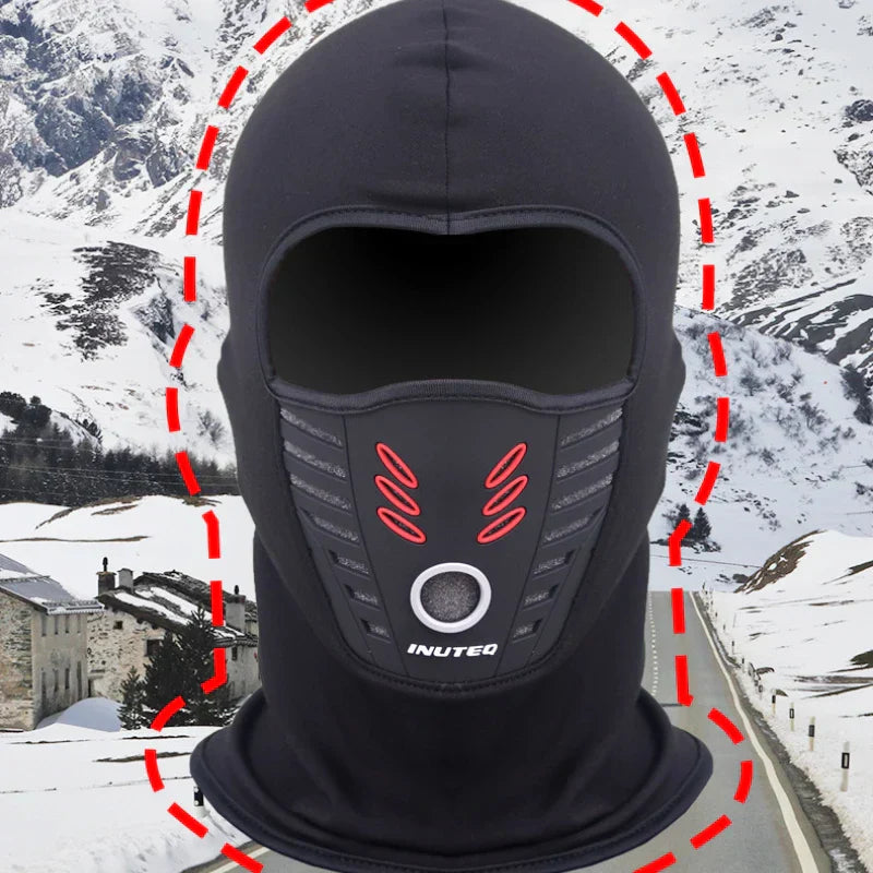 Winddichte atmungsaktive Motorrad-Winter-Vollgesichtsmaske für kaltes Wetter und Windschutz | Lersk