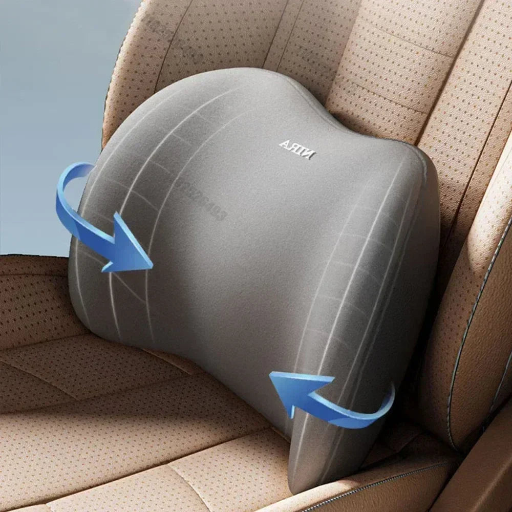 Memory Foam lændestøttepude til bilsæde, kontorstol og seng med aftageligt betræk | Lersk