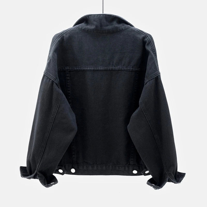Harborline Denim Jacket for Women Button Front Casual Everyday Comfort Layering | Lersk