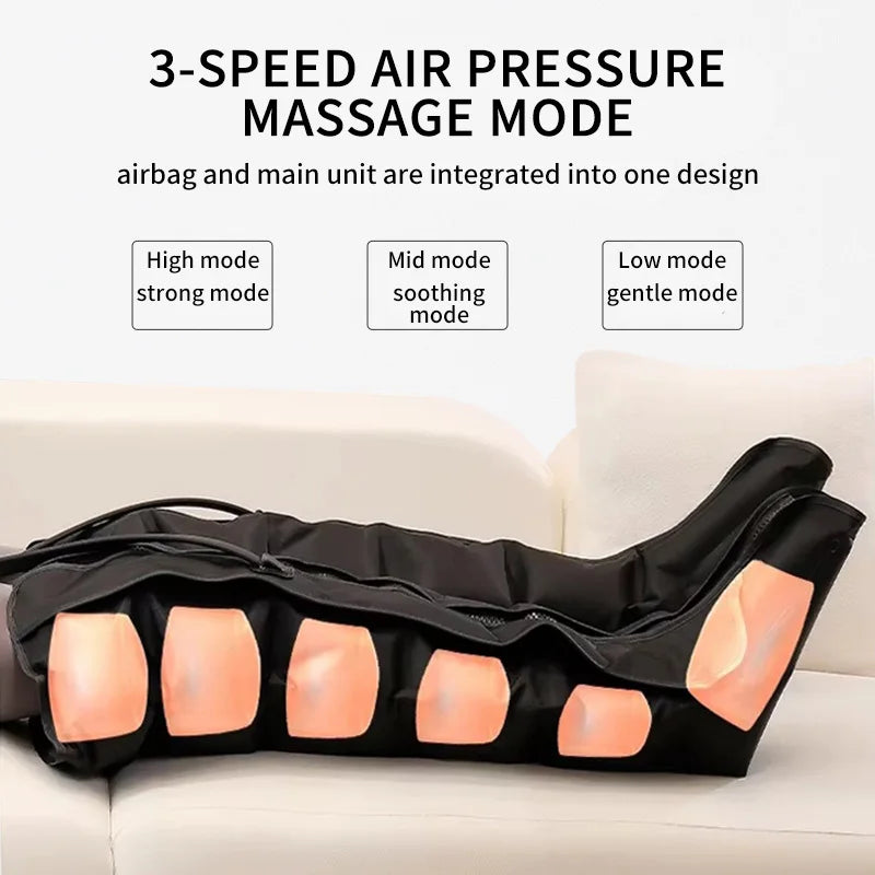 Pneumatic Full-Leg Massager — Professional Air Compression with Smart Remote | Lersk