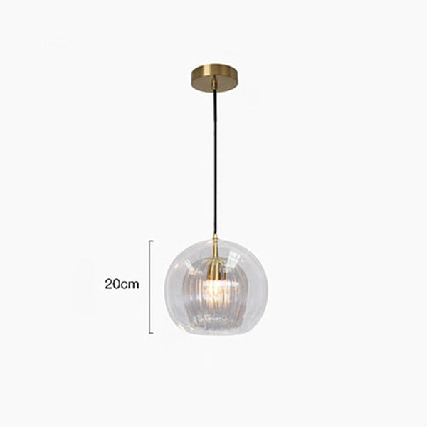Lampade a sospensione in vetro Nyra Nordic - Fiore artistico a doppio strato