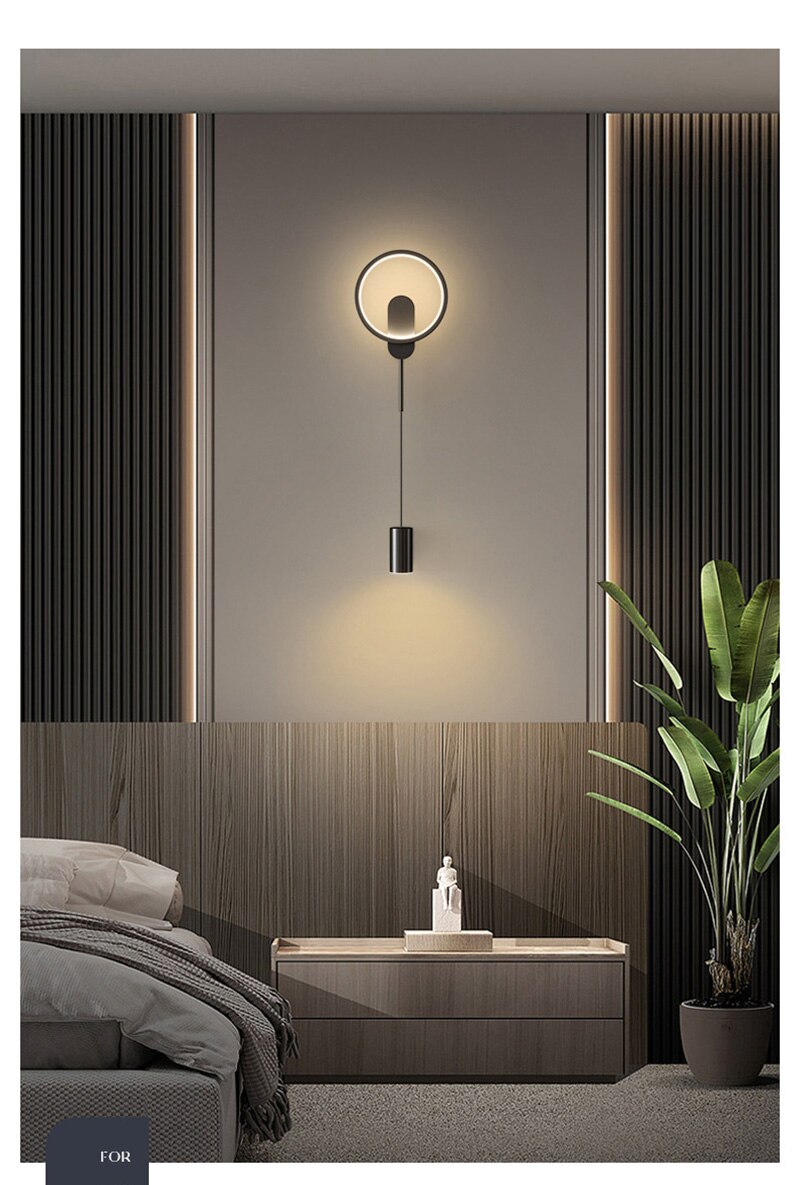NovaGlow Nordic Gold Modern Wall Light with 24W LED | Lersk
