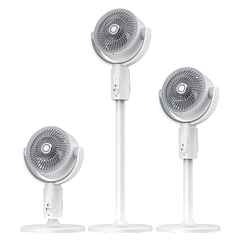 Rechargeable Oscillating Air Circulator Fan With Remote And Timer For Home Office | Lersk