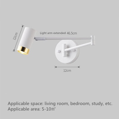 NovaLume Touch-Sensor Wall Light With Swing Arm LED | Lersk