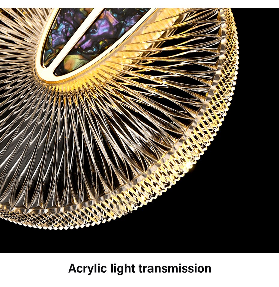 Aurelia Gold LED Crystal Round Pendant Hanging Light | Lersk