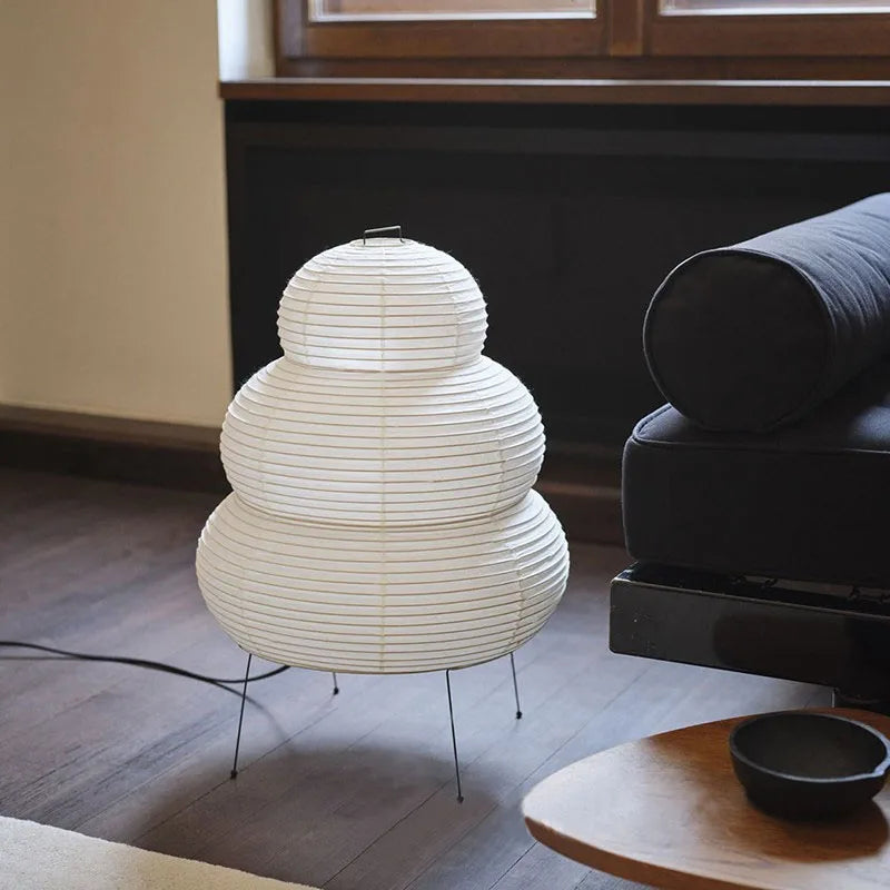 Hikari Rice Paper Desk Lamp With Triple-Mode Dimmer | Lersk