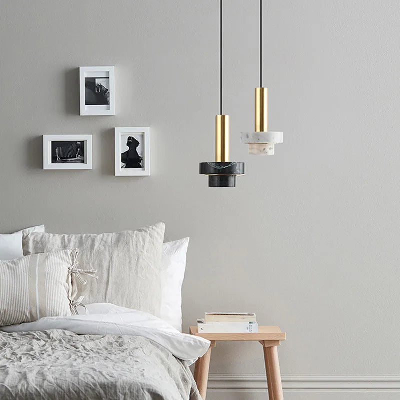 Lampada a sospensione Rowen in marmo naturale | Lersk