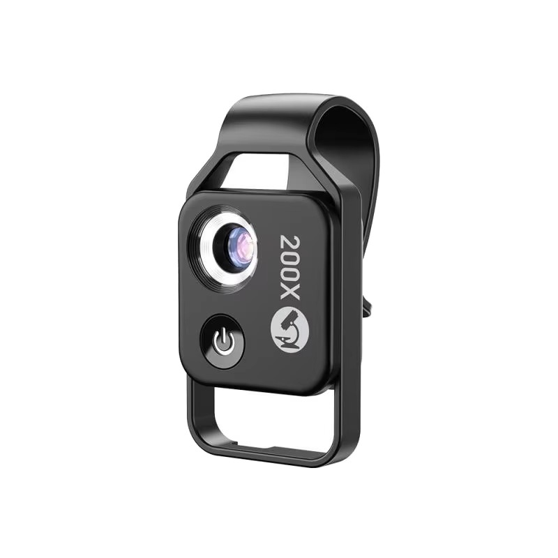 200X Zoom Professional Microscope Lens For Smartphones With Clip, Handheld Microscope Accessory | Lersk