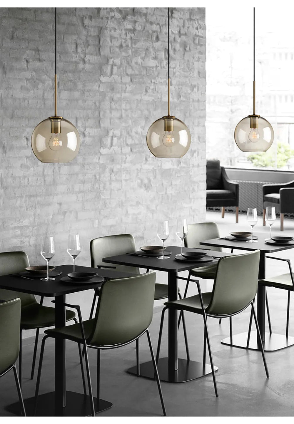 Luminária de Pendurar em Vidro Arctix Industrial LED Luxo | Lersk