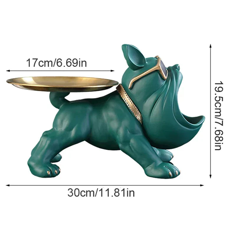 Scatola Portaoggetti Bulldog Choice Figurina Affascinante in Resina per Amanti dei Cani Decorazione per la Casa | Lersk