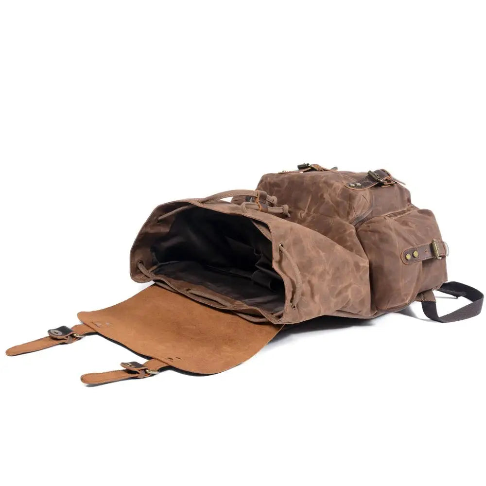 Ridgeway Canvas & Leather Backpack | Lersk