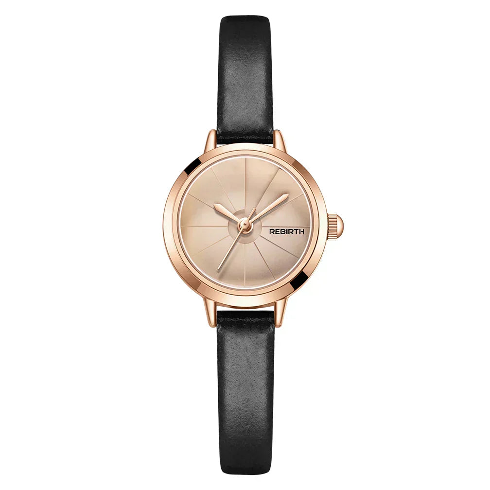 Vintage Mini Leather Timepiece for Women | Lersk