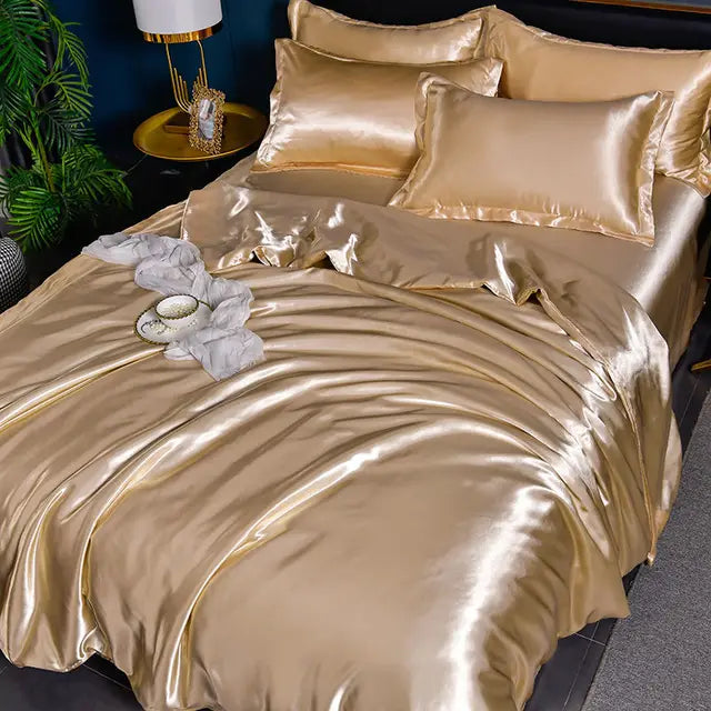 Velouria Satin Duvet Cover For Luxurious Sleep Comfort | Lersk
