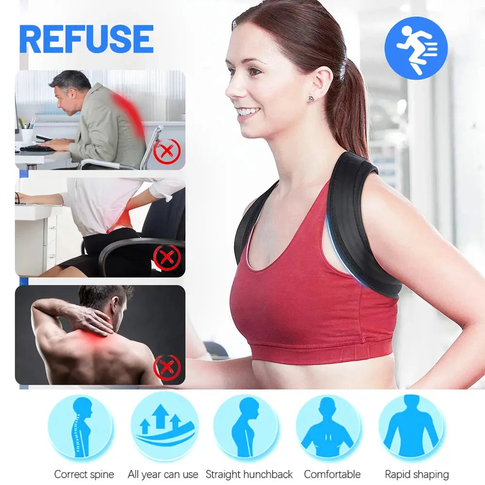 Adjustable Posture Corrector for Back & Shoulder Support During Daily Use | Lersk