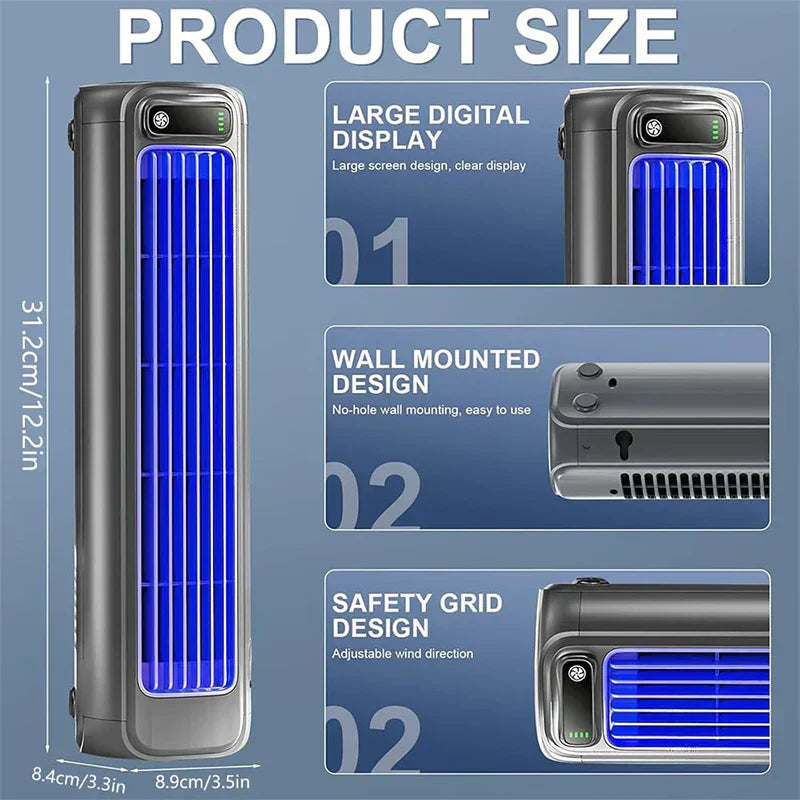 Cooling Ace Bladeless Portable Air Conditioner USB 3-Speed Quiet For Bedroom | Lersk
