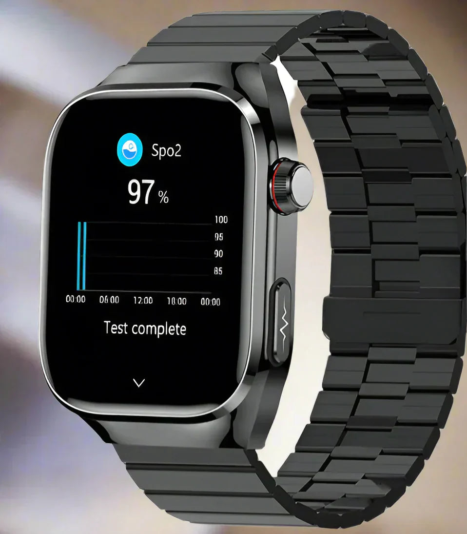 NexaPulse Orologio Glucosio, ECG, Acido Urico, Bluetooth | Lersk