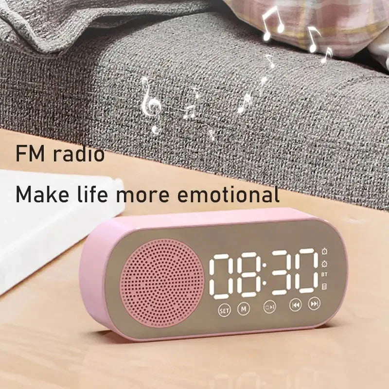 Réveil numérique avec haut-parleur Bluetooth et radio FM pour usage domestique ou professionnel aujourd'hui | Lersk