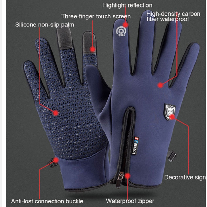 Winter Waterproof Thermal Touchscreen Gloves For Cold Weather Snow And Outdoor Activities | Lersk