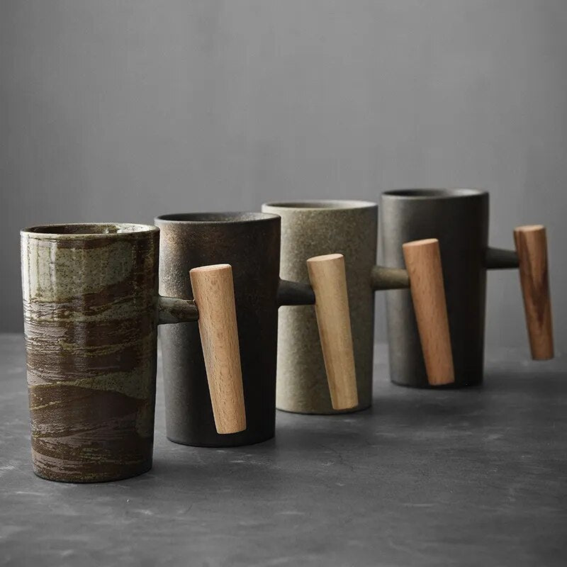 Nordic Earth Latte Mugs For Coffee Lovers Calming Art | Lersk
