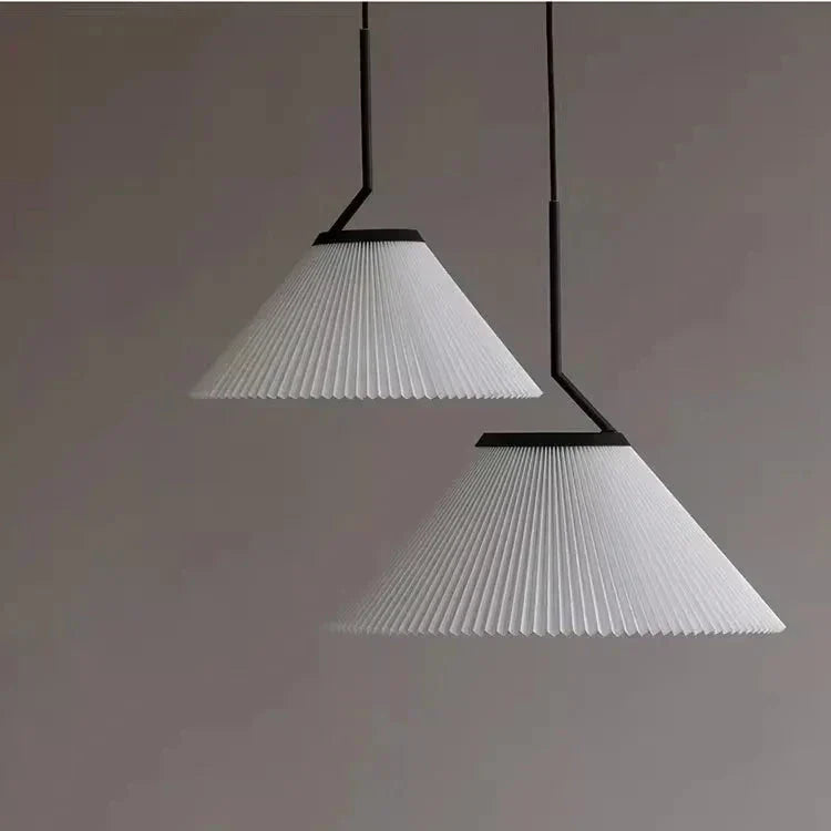 Caelara Soft Pleated Ceiling Pendant Light In Cream | Lersk