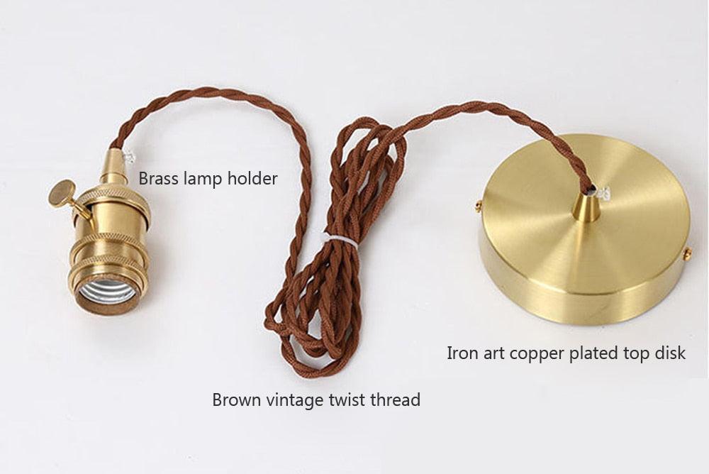 Lunara Retro Glaspendel med Jernfinish Accent | Lersk