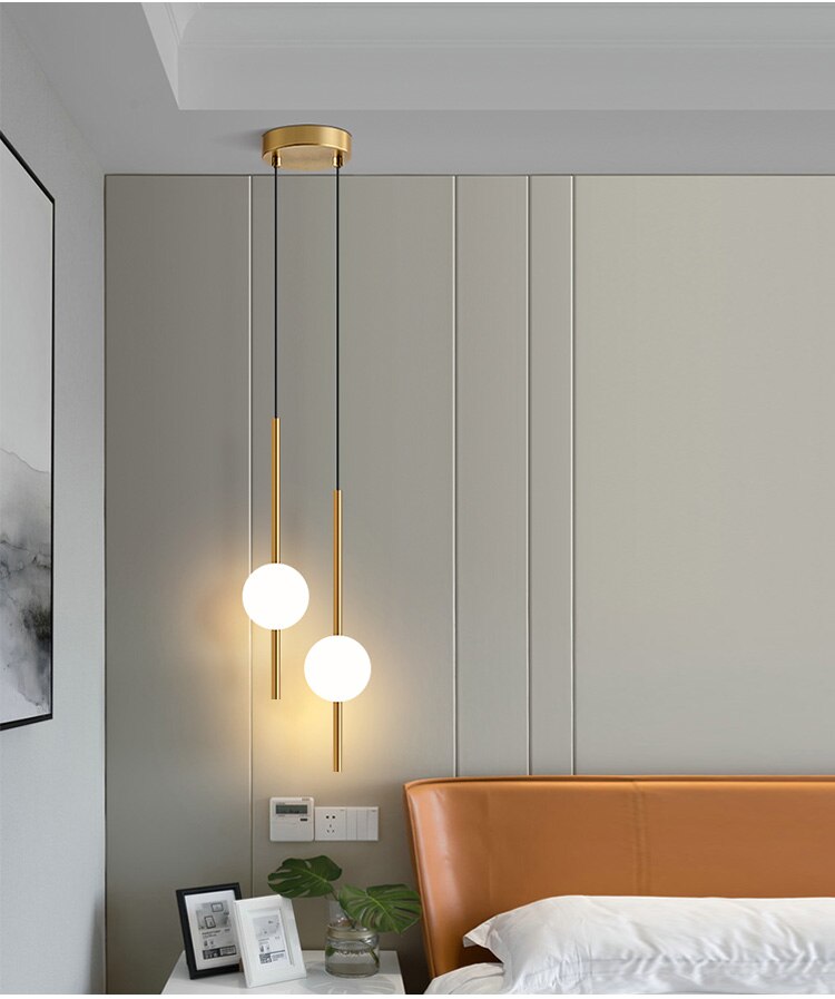 OrionGlow skleněné koule závěsné svítidlo pro moderní jídelny a ložnice | Lersk