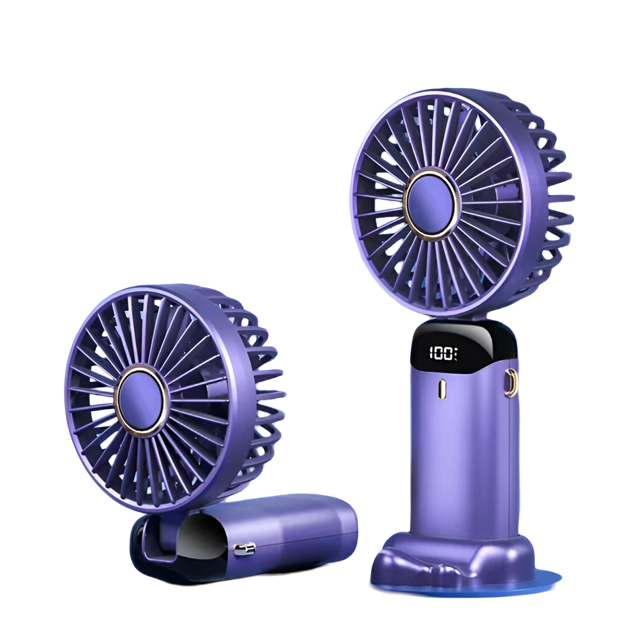 VentoMax Rechargeable Handheld Fan, Quiet 5-Speed 90° Pivot | Lersk