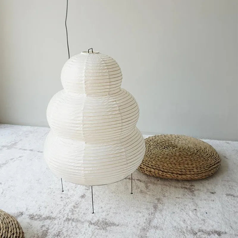 Hikari Rice Paper Desk Lamp With Triple-Mode Dimmer | Lersk