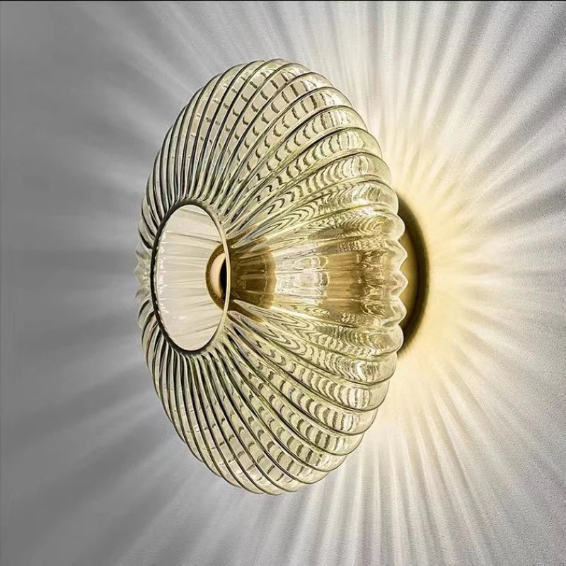 Aurelia Glass Wall Sconce Modern Indoor LED Lighting | Lersk