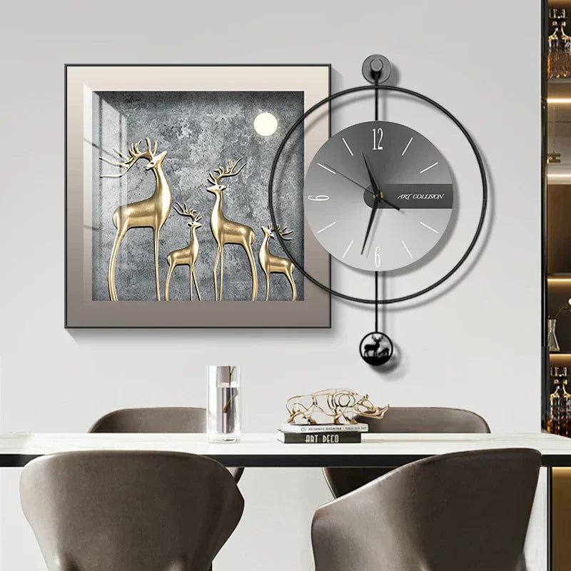 Luma Prism Wall Clock For Living Room, Silent Movement | Lersk