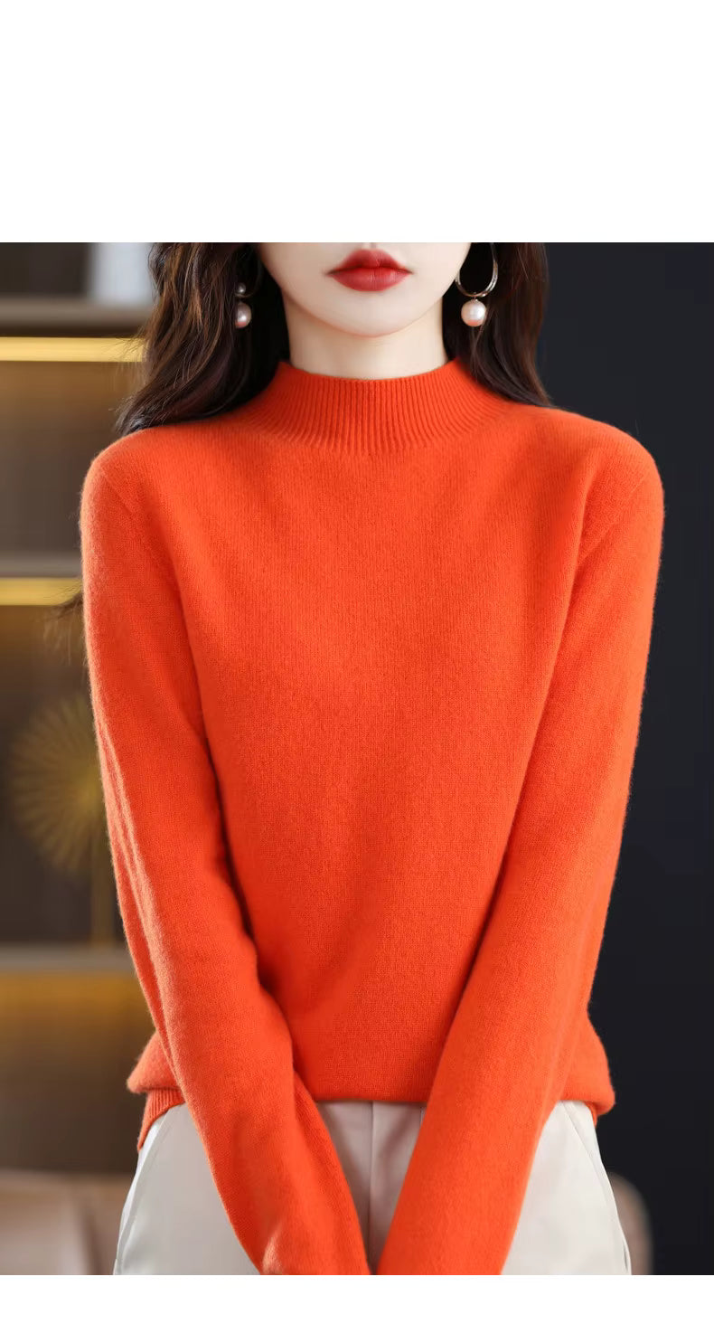 Maglione Donna Sarah in Lana Merino Vestibilità Slim Calore per Autunno e Inverno | Lersk