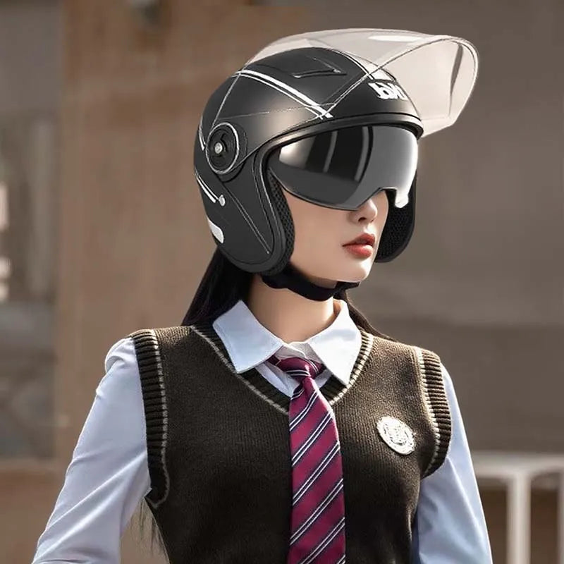 Çift Vizörlü Flip-Up Modüler Motosiklet Kaskı – DOT ve ECE Sertifikalı | Lersk