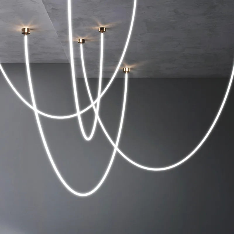 Lampada da soffitto elegante Lyra Dome LED postmoderna oro cromo