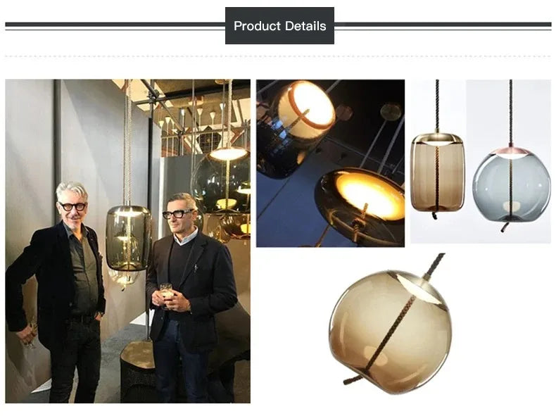 Aurum Glass Design Pendant Light Modern Suspension | Lersk