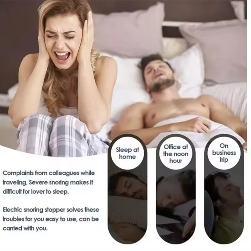 Adjustable Electric Anti Snoring Device With Custom Airflow For Quiet Restful Nights | Lersk
