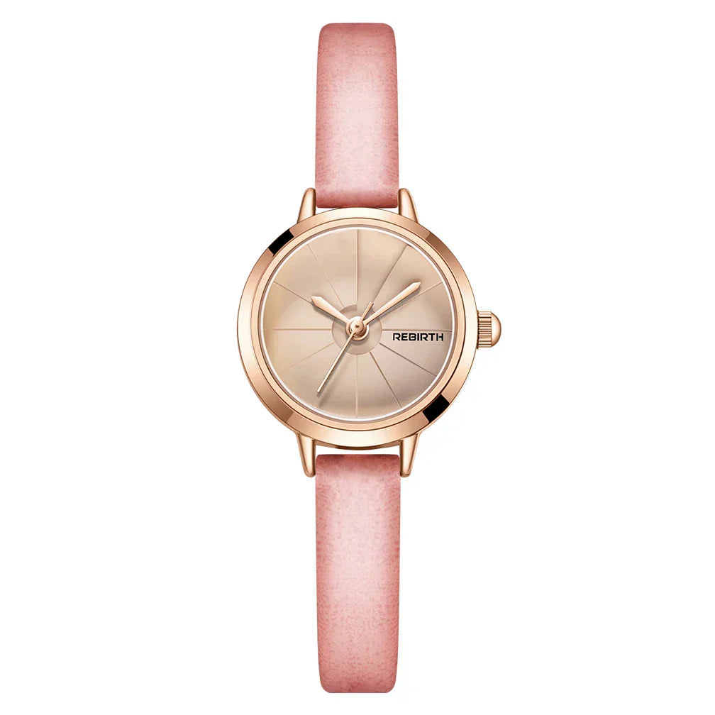 Vintage Mini Leather Timepiece for Women | Lersk