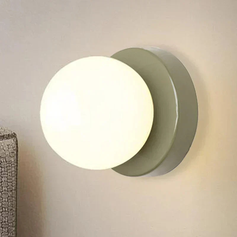 LumoVela Slim Glass Orb Wall Light Nordic LED Sconce