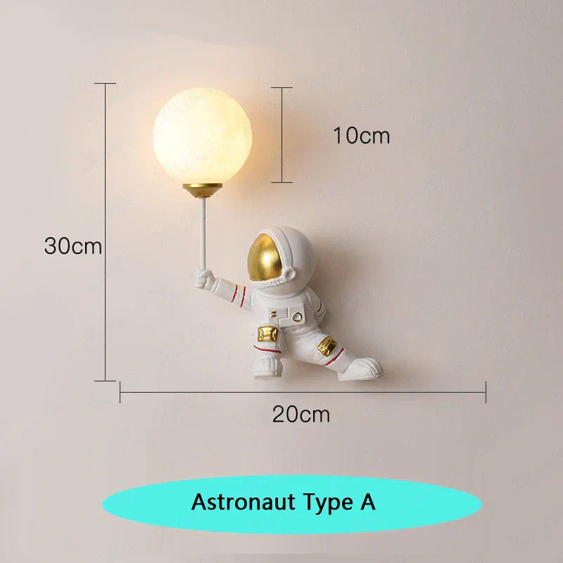 Lumină de perete pentru cameră de copii în stil astronaut | Lersk