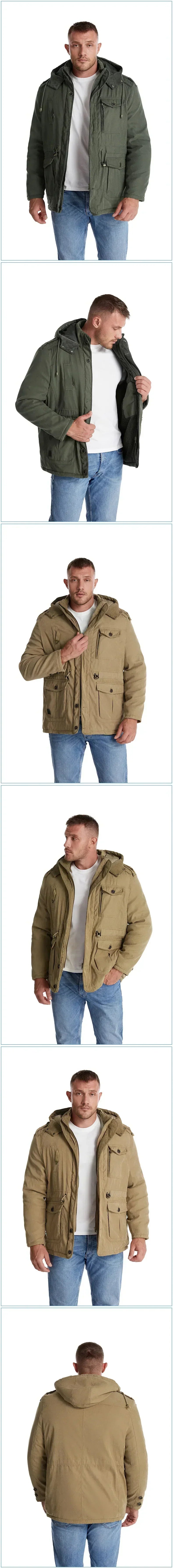 Mens Parka Jacket With Hood Windproof Waterproof Insulated | Lersk