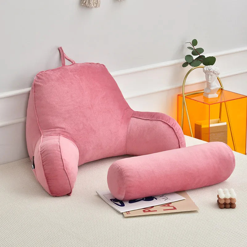 Backrest Pillow With Arms And Headrest For Readers Ergonomic Support | Lersk