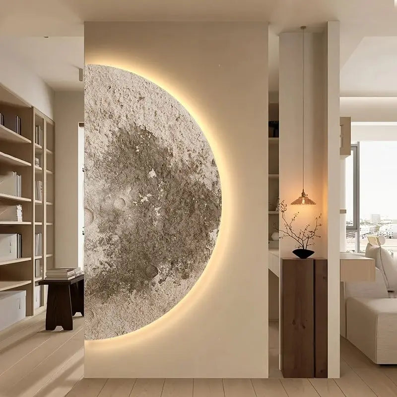 Applique murale demi-lune SolaraHalo Lampe moderne pour porche | Lersk
