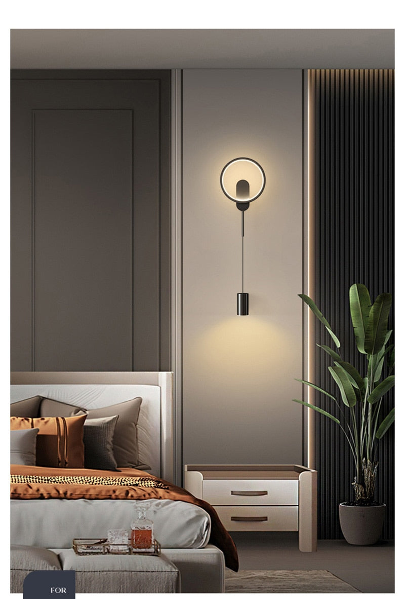 NovaGlow Nordic Gold Modern Wall Light with 24W LED | Lersk