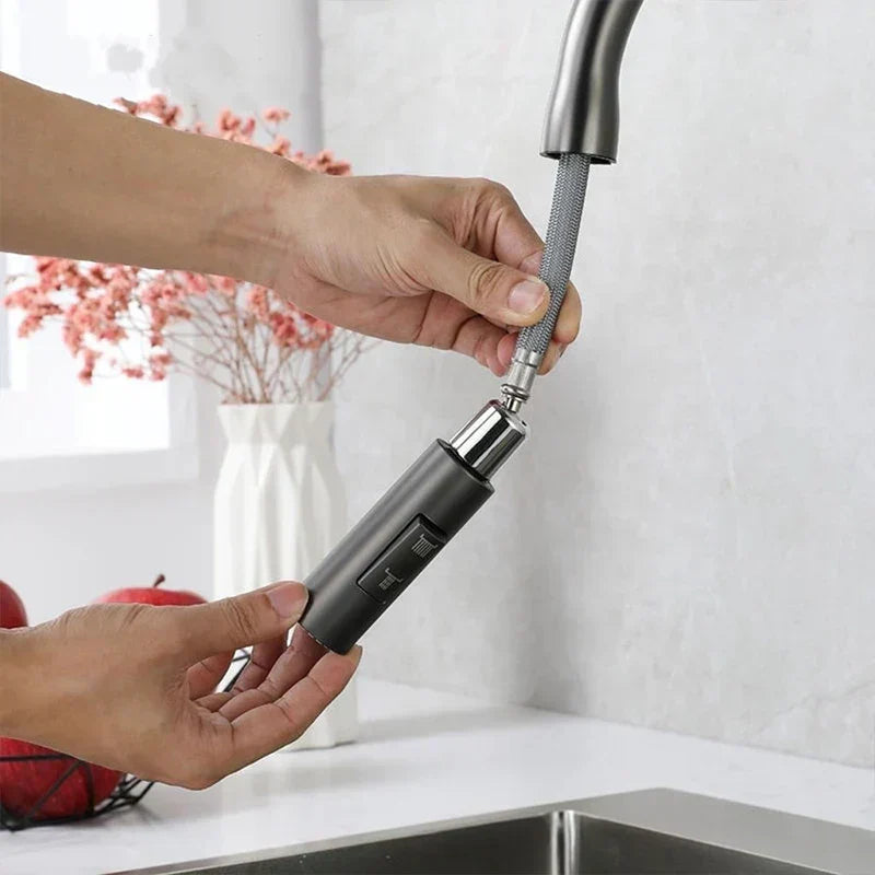 FlowNova Kitchen Mixer Tap with Pull-Out Hand Shower | Lersk
