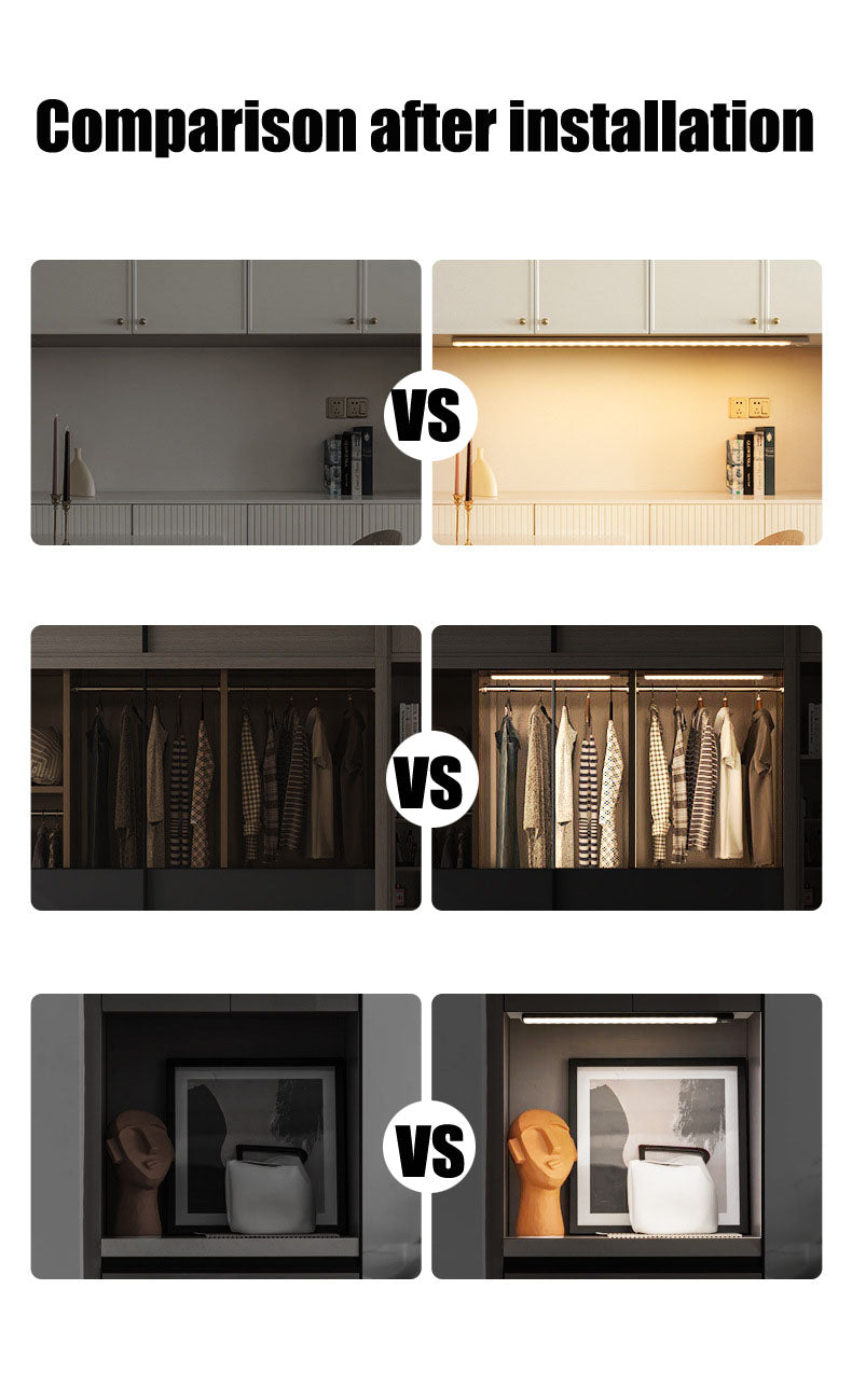Wireless LED Cabinet Light With Motion Sensor For Kitchen | Lersk